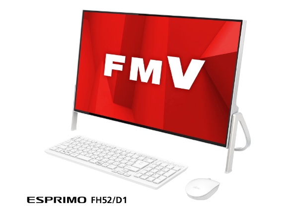 ESPRIMO FH52/D1 デスクトップパソコン FMVF52D1W ホワイト [23.8型