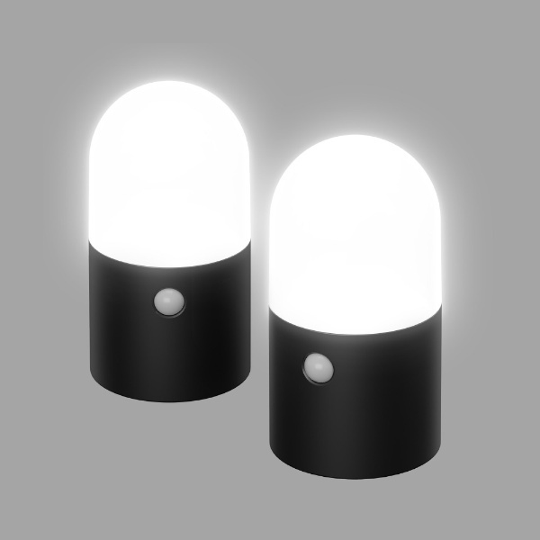 乾電池式ＬＥＤガーデンセンサーライト 丸型 2個セット ブラック ZSLMN1MBKS2 [白色 /乾電池式] アイリスオーヤマ｜IRIS  OHYAMA 通販