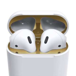 elago AirPods DUST GUARD for AirPods (Gold) EL_APDDGBSDG_GD