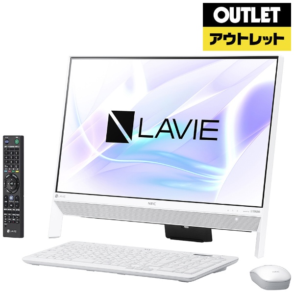 アウトレット品】 23.8型デスクトップパソコン [Win10 Home・Celeron・HDD 1T・メモリ 4GB・Office付] LAVIE  Desk PC-DA370KAW ファインホワイト 【生産完了品】 NEC｜エヌイーシー 通販 | ビックカメラ.com