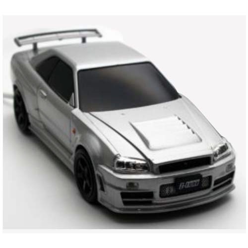 Cassette 日産GT-R R34 NISMO モバイルバッテリー シルバー [4500mAh]