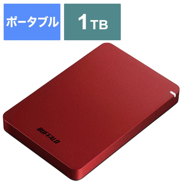 HD-PGF1.0U3-RDA attaching externally HDD red [1TB/Portable type