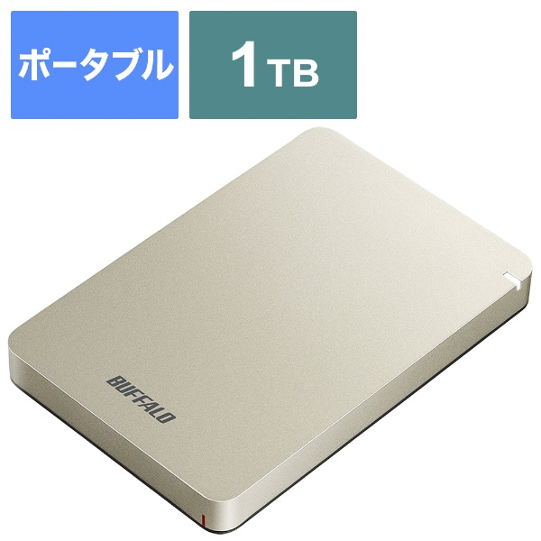 HD-PCG1.0U3-BWA 外付けHDD ホワイト [1TB /ポータブル型] BUFFALO
