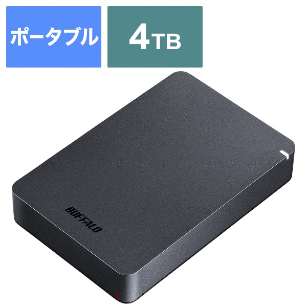 HD-PGF4.0U3-GBKA 外付けHDD ブラック [4TB /ポータブル型] BUFFALO