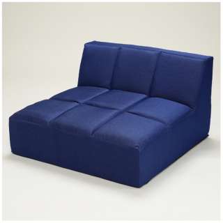 [沙发]一人用furekan(粗斜纹布布料/深蓝)