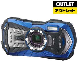 [奥特莱斯商品] 小型的数码照相机RICOH WG-40W(蓝色)[生产完毕物品]