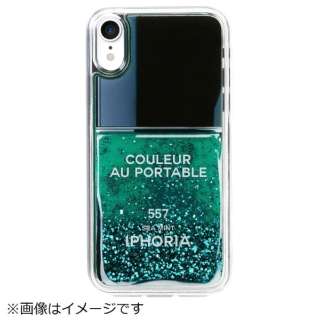 iPhone XR TPUP[X Nail Polish Turquoise yïׁAOsǂɂԕiEsz