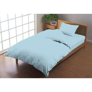 [被褥床罩]基本的段子单人尺寸(棉100%/150×210cm/蓝色)