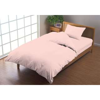 [被褥床罩]基本的段子加宽单人床(宽大的单人)长尺寸(棉100%/170×230cm/粉红)