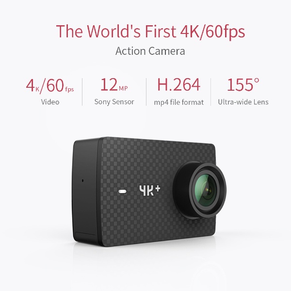 YI 4K ACTION CAMERA WITH WATERPROOF CASE