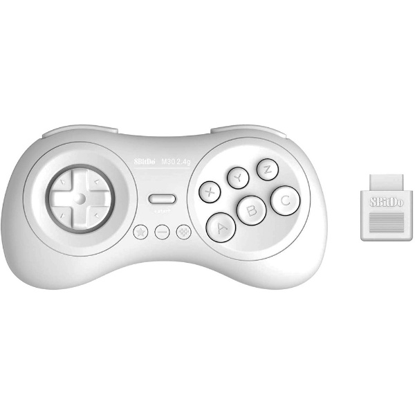 8BitDo M30 2.4G Wireless Game Pad for MD ホワイト CY-8BDM30W-WH 【Switch】  サイバーガジェット｜CYBER Gadget 通販 | ビックカメラ.com