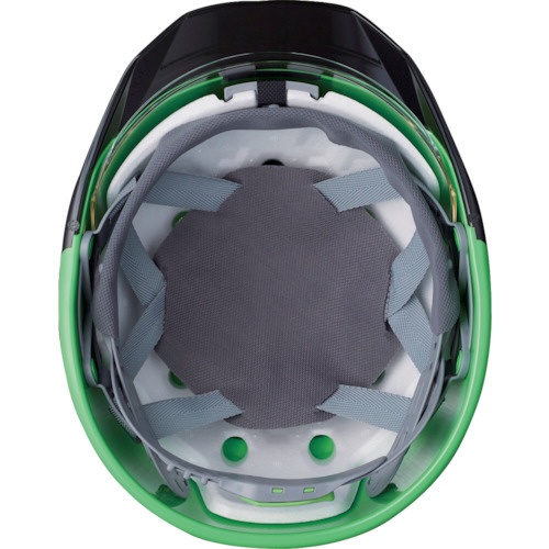 透明バイザーヘルメット (シールド面付) KP付 白/スモーク AP11EVO-CSW
