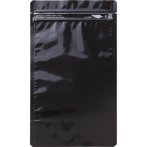 セイニチ 「ラミジップ」 アルミカラースタンドタイプ 黒 １６０×１２０＋３５ （５０枚入） AL-1216BK  生産日本社｜SEISANNIPPONSHA 通販