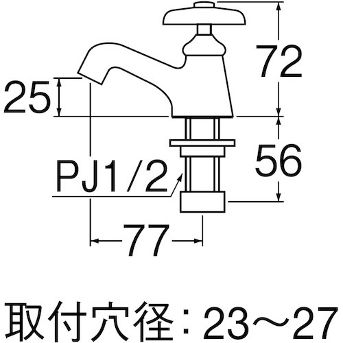 Y50751H-2T-13　三栄水栓 SANEI　立水栓 - 1