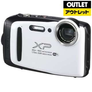 [奥特莱斯商品] XP130小型数码照相机FinePix(很好选取)白[防水+防尘+耐衝撃][生产完毕物品]