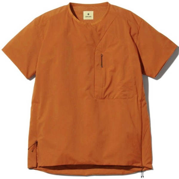 メンズ 2レイヤー オクタ プルオーバーTシャツ(Mサイズ/オレンジ) TS