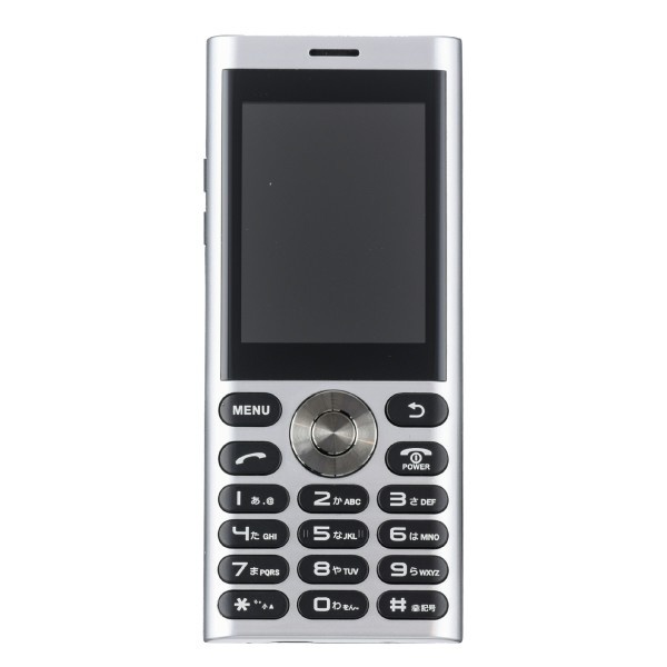 un.mode phone01「UM-01S」シルバー 2.4型・標準SIMx1 ドコモ/ソフトバンク3G対応 SIMフリー携帯電話