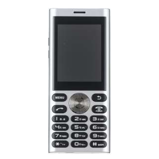 无un.mode phone01"UM-01S"银2.4型、支持标准的SIMx1 ｄｏｃｏｍｏ/软银3G的SIM移动电话