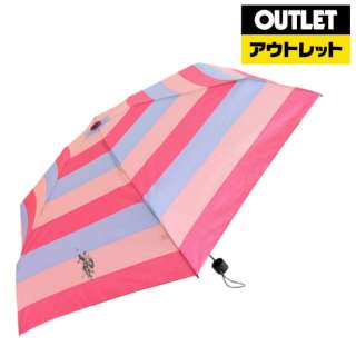 [奥特莱斯商品] USPA小手动开闭伞粉红边缘[雨伞/50cm][生产完毕物品]