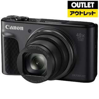 [奥特莱斯商品] 小型的数码照相机PowerShot(功率打击)PSSX730HS黑色[外装次品]