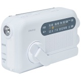 准备充电收音机(直流电源附属)白BTM-R100(W)[支持宽大的ＦＭ的/防水收音机/AM/FM]_1]