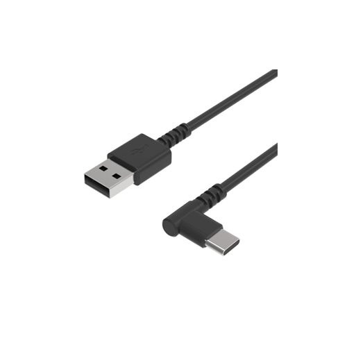 AJ608 USB 充電同期ケーブル 1.2m L字 A-C 流行のアイテム 商い BK
