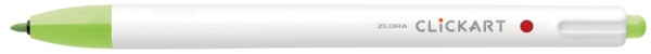 【新品】（まとめ）ゼブラ ノック式水性カラーペン クリッカート ライトグリーン WYSS22-LG 1セット（10本） 【×5セット】