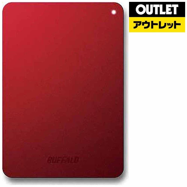 【アウトレット品】 外付けHDD [ポータブル型 /1TB] HD-PNFU3-Eシリーズ HD-PNF1.0U3-BRE レッド 【生産完了品】