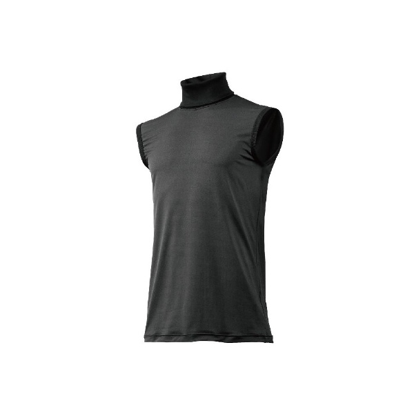 男女兼用　野球用アンダーシャツ　タートルネックノースリーブシャツ(XOサイズ/ブラック) 12JA5P40