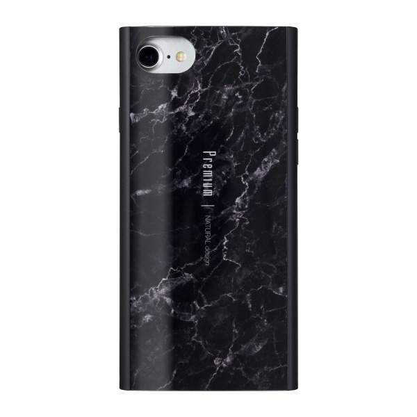 iPhone8/7/6s/6兼用背面ケース Premium Marble Black iP7-PREIS02