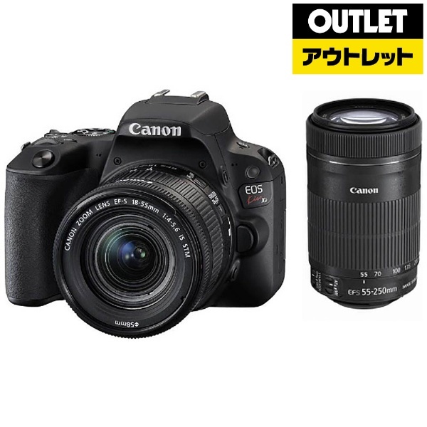 Canon デジタル一眼レフカメラ EOS Kiss X9 ブラック ダブルズームキット EF-S18-55mm EF-S55-250mm付属 EOS - 1