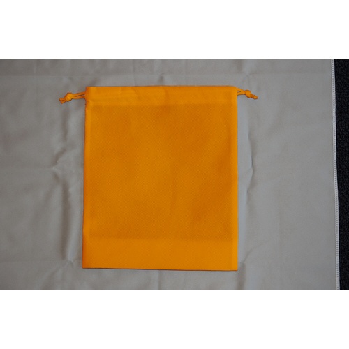 まとめ) TRUSCO 不織布巾着袋 B5サイズ マチあり オレンジ HSB5-10-OR