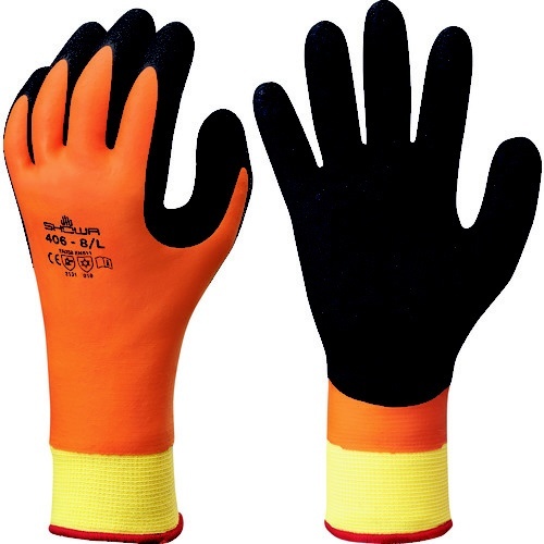 ショーワグローブ 化学防護手袋 No890 フッ素ゴム製化学防護手袋 Lサイズ 1双 ブラック - 6