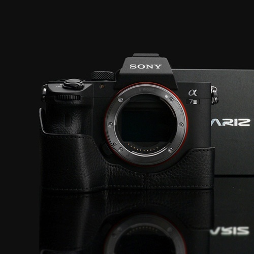 SONY α9/α7R III/α7 III 兼用 本革カメラケース XS-CHA7M3BKO ブラック XS-CHA7M3BKO ブラック