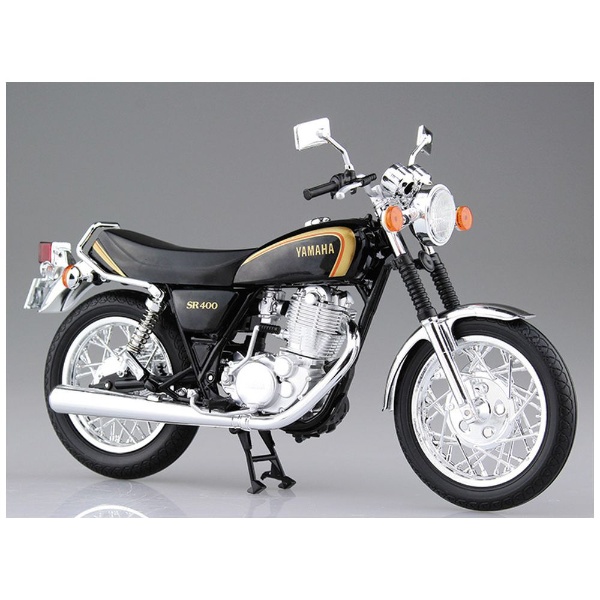 1/12 完成品バイク YAMAHA SR400 ブラックゴールド