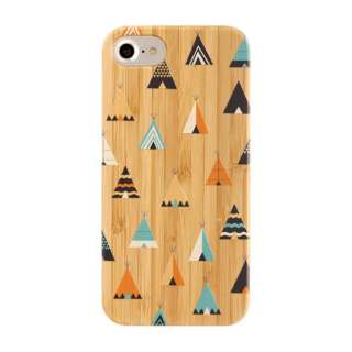 miPhone 8/7/6s/6pnkibaco BAMBOO RUBBER CASE 663-103019 TEEPEE
