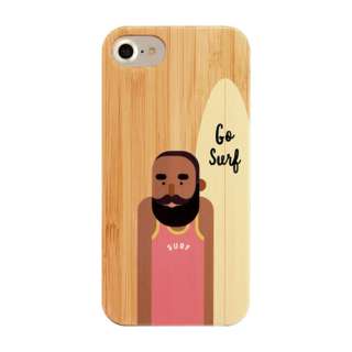 miPhone 8/7/6s/6pnkibaco BAMBOO RUBBER CASE 663-103026 GO SURF