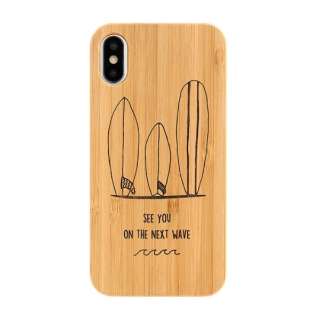 miPhone XS/Xpnkibaco BAMBOO RUBBER CASE 663-103217 SURFBOARDS