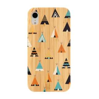 miPhone XRpnkibaco BAMBOO RUBBER CASE 663-103804 TEEPEE