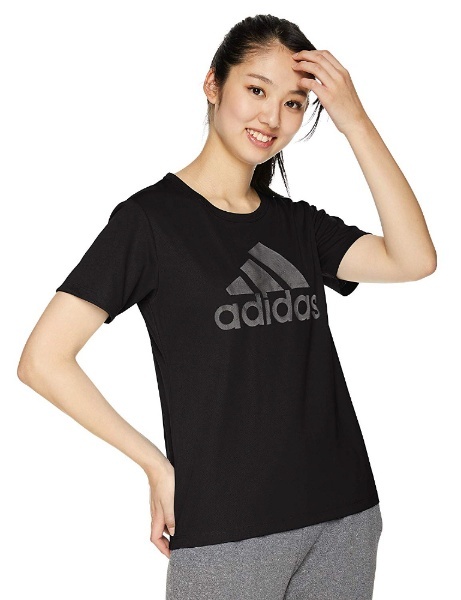 トレーニングウェア MH 半袖 ビッグロゴ Tシャツ レディース Lサイズ (ブラック) FTK28 アディダス｜adidas 通販 
