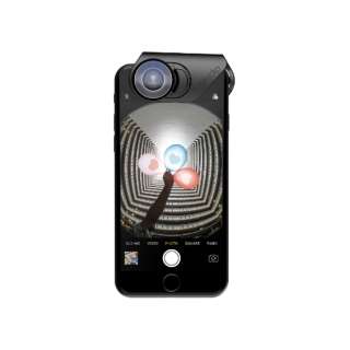 olloclip Fisheye + Super-Wide + Macro 15x Lenses For iPhone 8/7 / 8/7Plus OC-0000284-EU ubN yïׁAOsǂɂԕiEsz