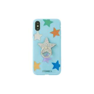 Happy Blue Stars for iPhone X/XS@nbs[u[X^[Y 16174 yïׁAOsǂɂԕiEsz
