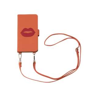 Strap Bookcase Red Lip for iPhone XS Max@XgbvubNP[Xbhbv 16221 yïׁAOsǂɂԕiEsz