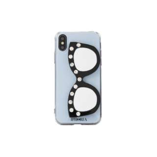 Silver Strip Love With Glasses for iPhone X/XS@Vo[XgCvEBYObV[Y 16235 yïׁAOsǂɂԕiEsz