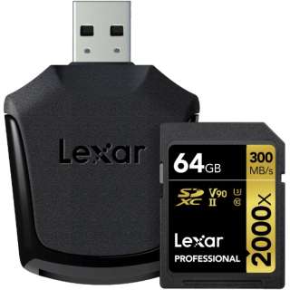 SDXCJ[h Lexar Professional LSD64GCBJP2000R [64GB /Class10] yïׁAOsǂɂԕiEsz