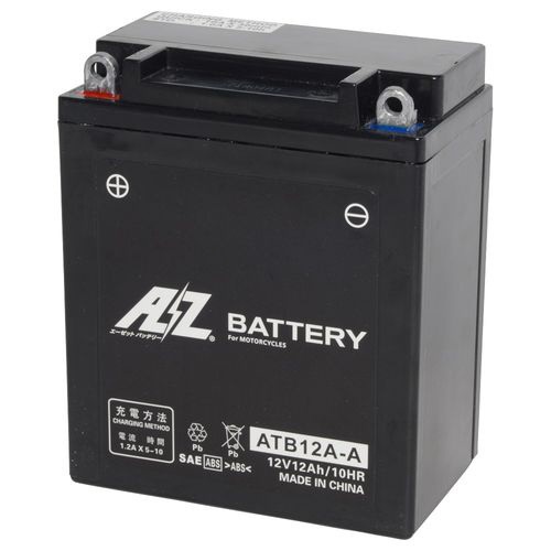 エーゼット CB360T バッテリー AZバッテリー ATB12A-A-SMF AZ MCバッテリー 液入充電済 AZバッテリー atb12a-a