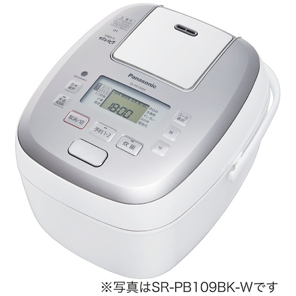 SR-PB109BK-W 炊飯器 可変圧力IHおどり炊き ホワイト [5.5合 /IH