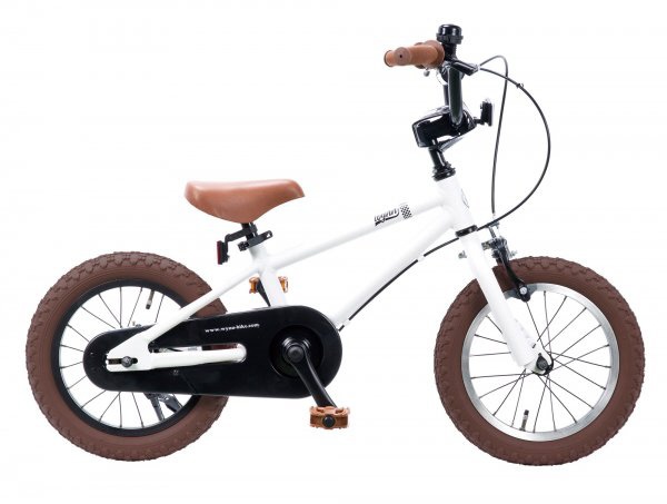 14型 子供用自転車 Wynn 14inch Kids Bike(マットホワイト×ブラウンタイヤ)WYNN14 【キャンセル・返品不可】