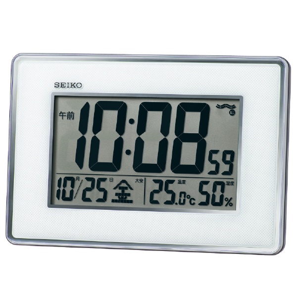 掛け置き兼用時計 【マンスリーカレンダー】 茶メタリック SQ421B