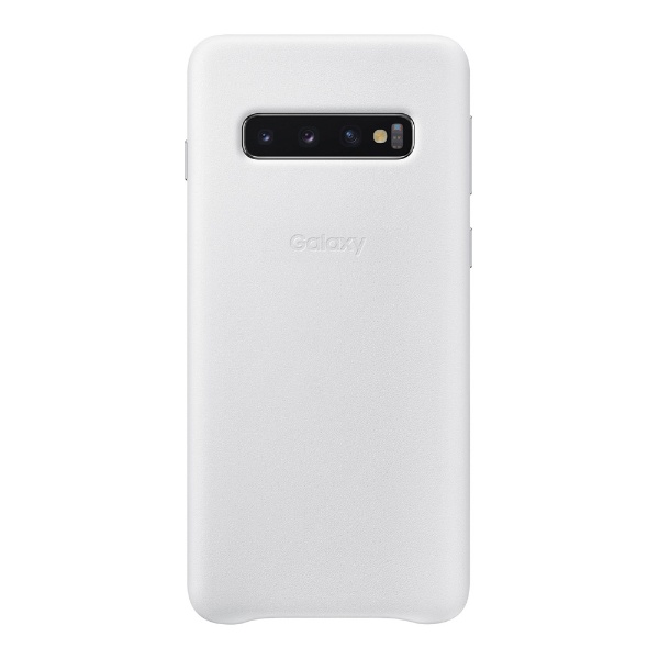【サムスン純正】Galaxy S10用 Leather Cover ホワイト EF-VG973LWEGJP 【処分品の為、外装不良による返品・交換不可】